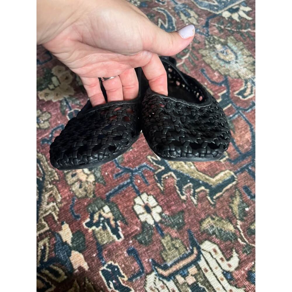 NWOT Cushionaire Weavy Mary Jane Ballet Flats Black Woven Mary 9M Preppy Coastal - Picture 2 of 4
